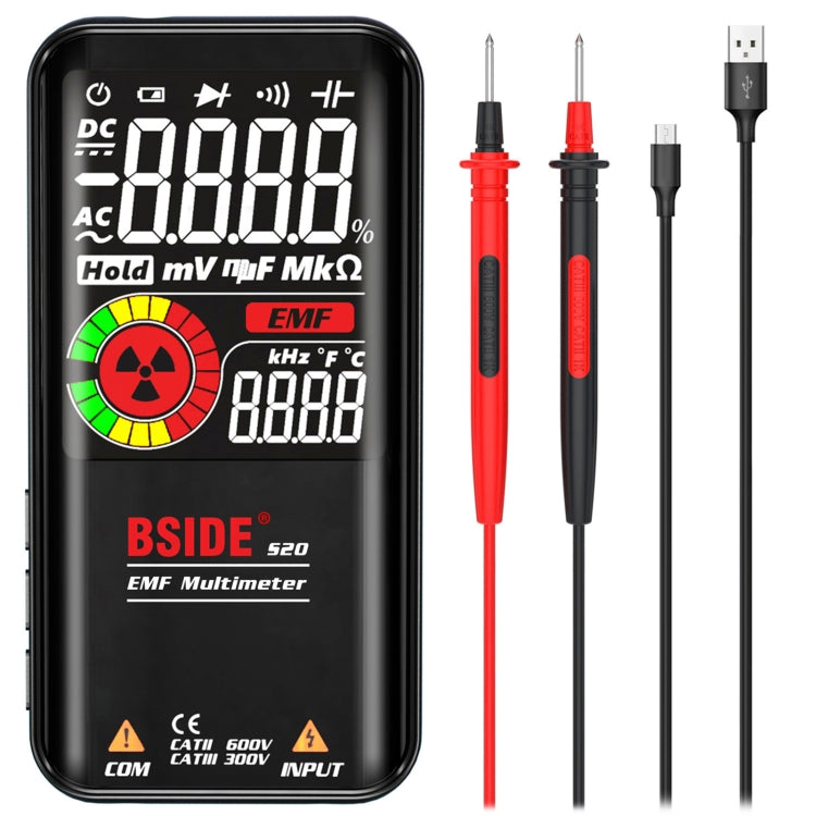 Tester multimetro per radiazioni elettromagnetiche intelligente a grande schermo BSIDE S20, S20 Tester multimetro per radiazioni elettromagnetiche intelligente a grande schermo BSIDE S20, S20